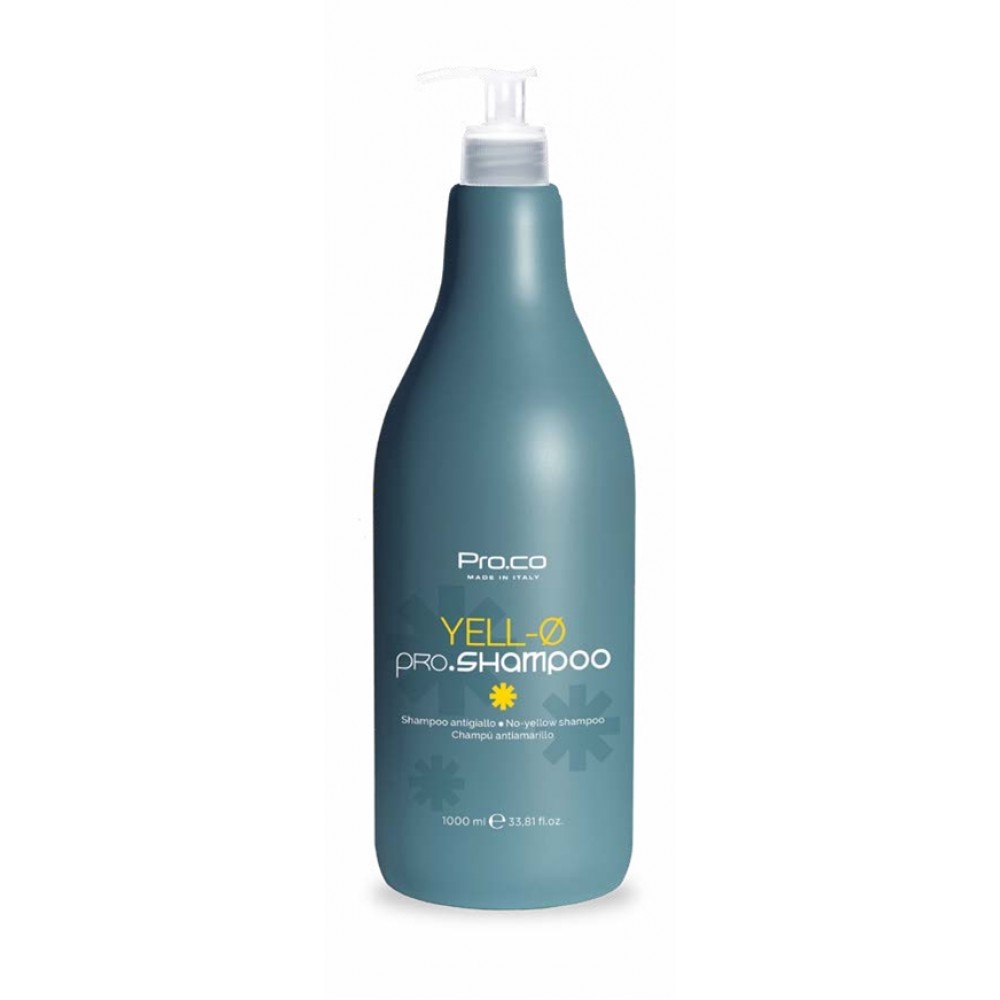 PRO.CO YELL-0 pro.shampoo шампунь з анти-жовтим ефектом, з пурпуровими пігментами 1000 мл